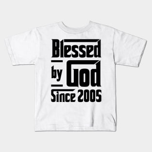 Blessed By God Since 2005 18th Birthday Kids T-Shirt